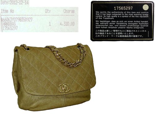 Chanel 17565297 Gold Washed Distressed Shoulder / Messenger Bag-0