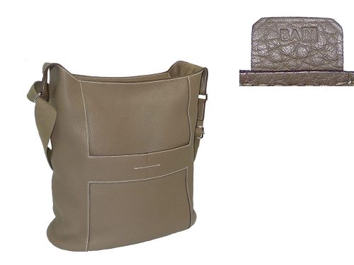 Hermes Etoupe N Stamp Goodnews GM Messenger Bag for Unisex-0