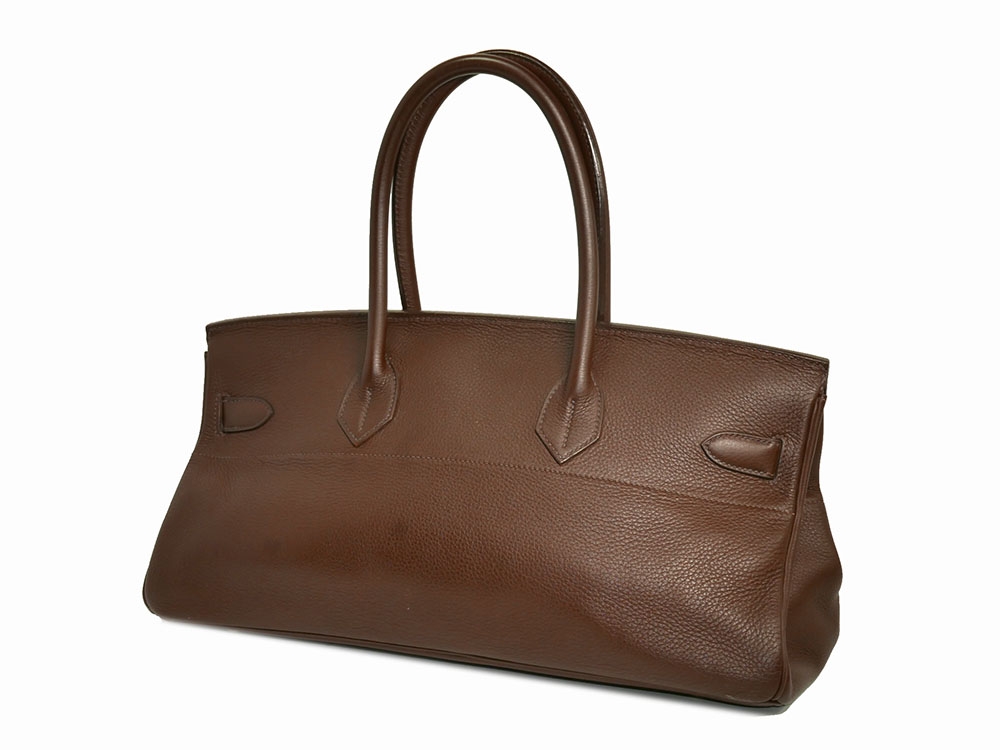 Hermes Birkin 42 JPG Ebene H Stamp Togo Leather Gold Hardware Shoulder Bag-37092 Hermes Birkin 42 JPG Ebene H Stamp Togo Leather Gold Hardware Shoulder Bag-37092