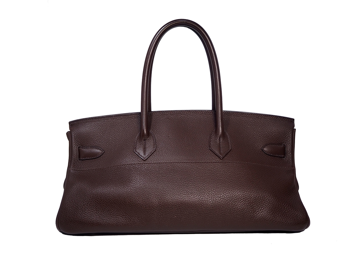 Hermes Birkin 42 JPG Ebene H Stamp Togo Leather Gold Hardware Shoulder Bag-37109 Hermes Birkin 42 JPG Ebene H Stamp Togo Leather Gold Hardware Shoulder Bag-37109