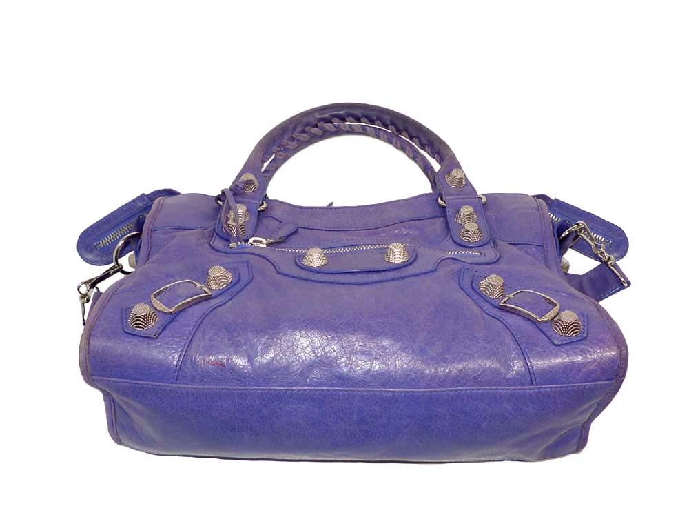 Balenciaga 173084 City Bleu Lavande Giant Silver Hardware-32657 Balenciaga 173084 City Bleu Lavande Giant Silver Hardware-32657