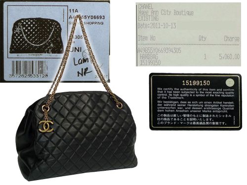 Chanel 15199150 Black Lambskin Mademoiselle Medium Bowling Tote with Gold Hardware-0