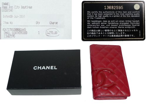 Chanel 13682595 Red/ Red Cambon Long Wallet-0