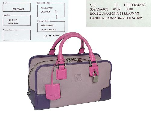 Loewe Limited Lilac/ Magetic Amazona 28cm Small Tote-0