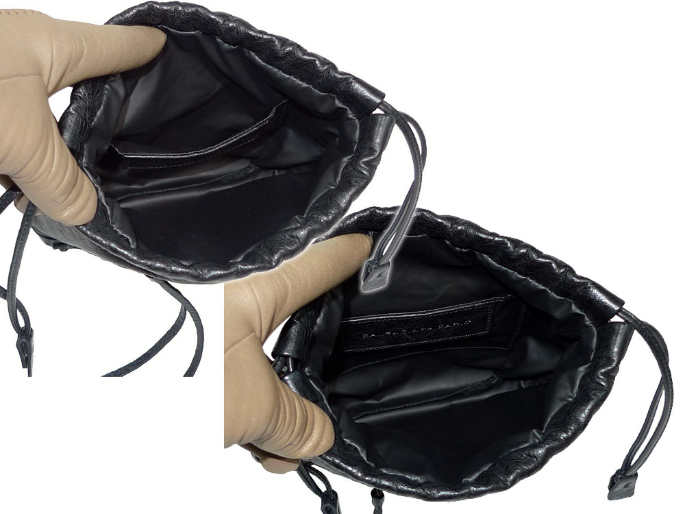 Balenciaga 246435 Black Move On Drawstring / Wrist Pouch-33372 Balenciaga 246435 Black Move On Drawstring / Wrist Pouch-33372