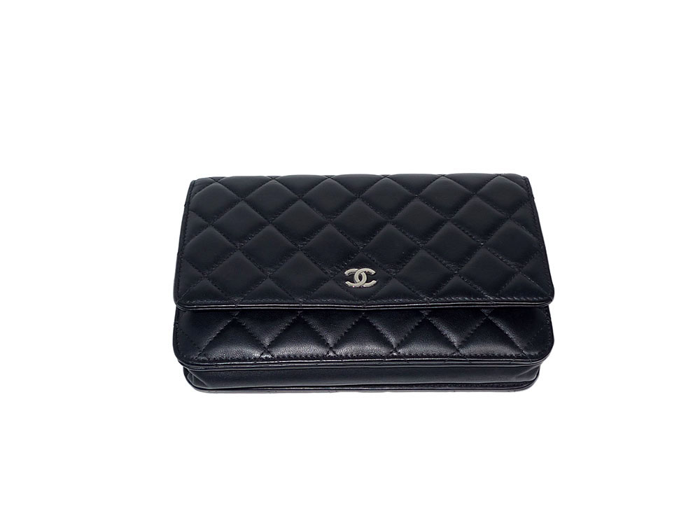 Chanel 16696589 Black Lambskin Wallet on Chain Silver Hardware-33545 Chanel 16696589 Black Lambskin Wallet on Chain Silver Hardware-33545