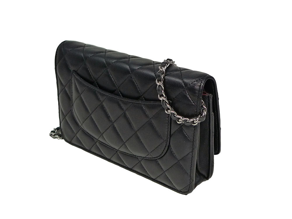 Chanel 16696589 Black Lambskin Wallet on Chain Silver Hardware-33541 Chanel 16696589 Black Lambskin Wallet on Chain Silver Hardware-33541