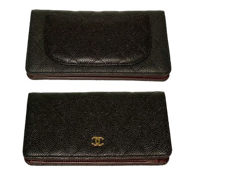 Chanel 19536909 Black Caviar 8 Cards Long Wallet Gold Hardware-0