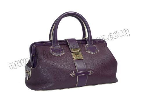 Louis Vuitton M91809 Plum Suhali Leather L'Ingenieux PM Doctor bag-0