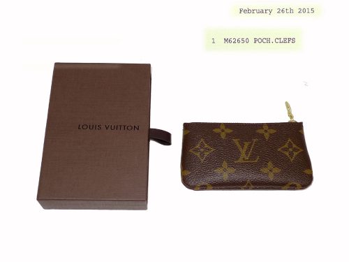 Louis Vuitton M62650 Monogram Canvas Zipper Key Pouch/ Pochette Cles-0