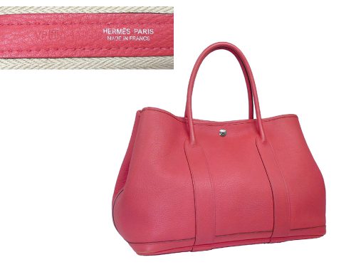 Hermes Garden Party 36cm Bougainvillier Leather N Stamp Document Tote Bag-0