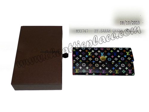 Louis Vuitton M93747 Multicolor Black Sarah Wallet-0