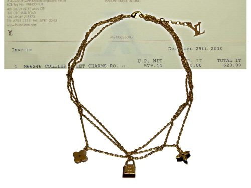 Louis Vuitton M66246 Sweet Charms Gold Necklace-0