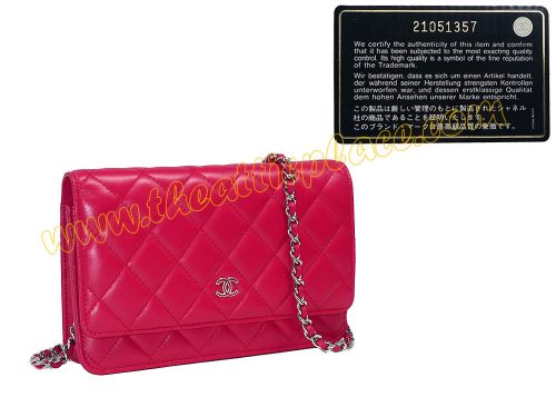 Chanel A33814Y Cherry Lambskin 21051357 Wallet On Chain PHW -0