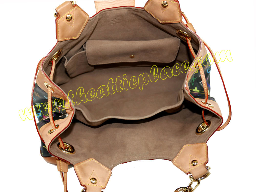 Louis Vuitton M40124 Multicolor Black Ursula Shoulder Bag-35263 Louis Vuitton M40124 Multicolor Black Ursula Shoulder Bag-35263