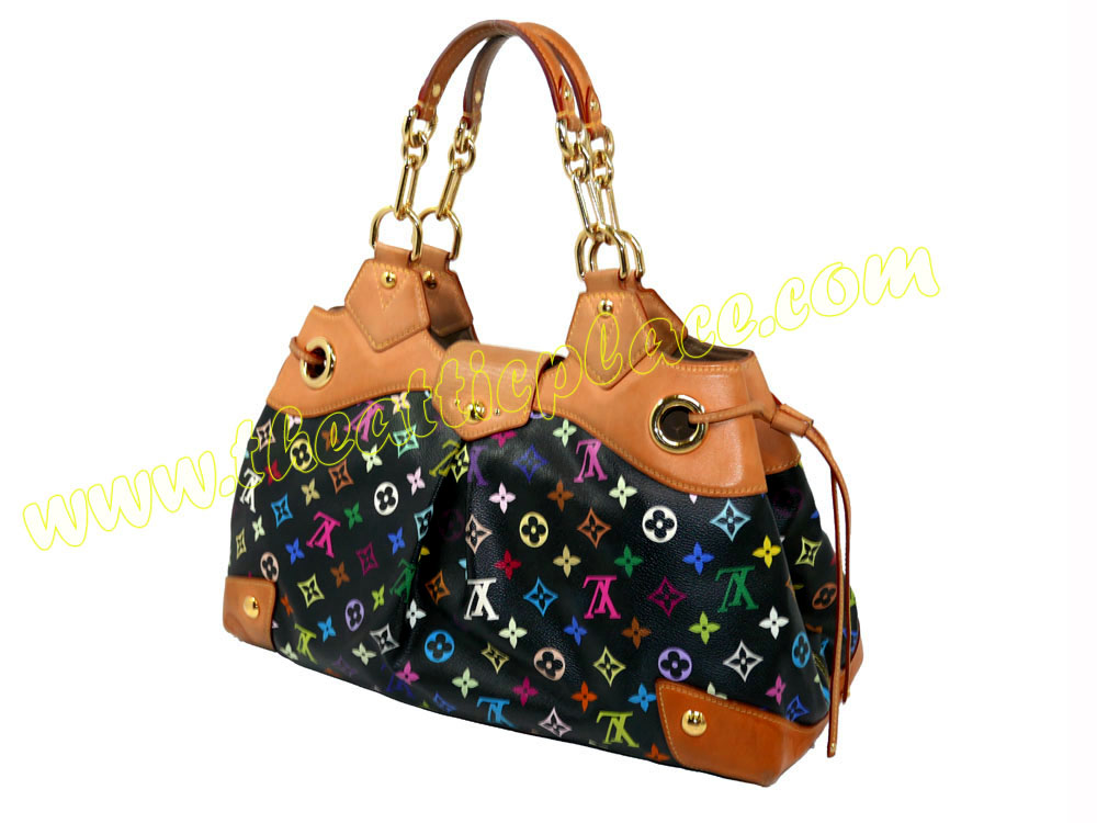 Louis Vuitton M40124 Multicolor Black Ursula Shoulder Bag-35262 Louis Vuitton M40124 Multicolor Black Ursula Shoulder Bag-35262