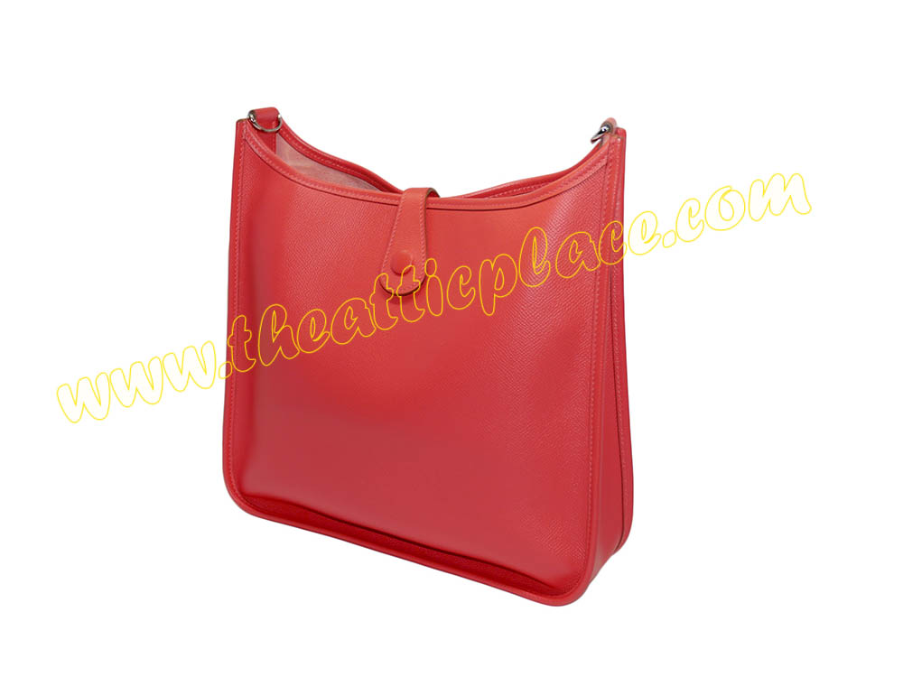 Hermes Evelyne 29cm Rose Jaipur Epsom R Stamp Reporter/ Messenger Bag-36118 Hermes Evelyne 29cm Rose Jaipur Epsom R Stamp Reporter/ Messenger Bag-36118