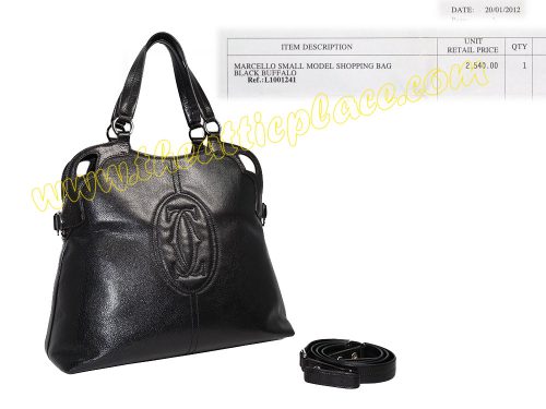 Cartier Marcello Small Model Black Buffalo L100124 Document Bag-0