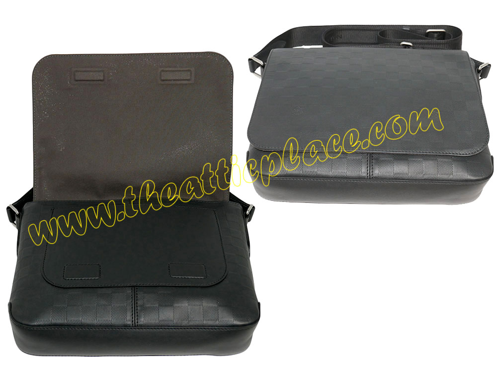 Louis Vuitton N41286 Damier Infini Leather District PM Messenger Bag-36279 Louis Vuitton N41286 Damier Infini Leather District PM Messenger Bag-36279