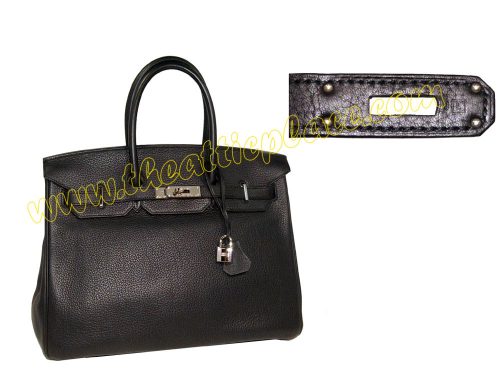 Hermes Birkin 35 Black Togo L Stamp Palladium Hardware-0