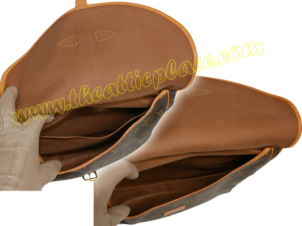Louis Vuitton M42256 Monogram Canvas Saumur 30 Unisex Messenger Bag-36876 Louis Vuitton M42256 Monogram Canvas Saumur 30 Unisex Messenger Bag-36876