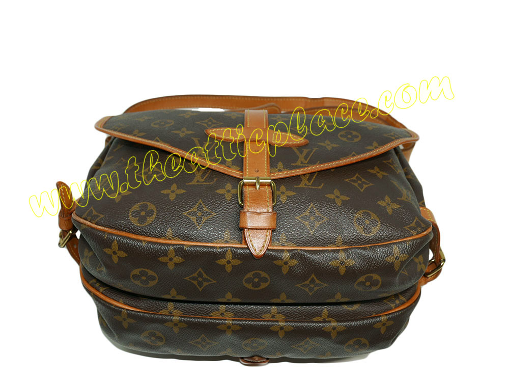 Louis Vuitton M42256 Monogram Canvas Saumur 30 Unisex Messenger Bag-36877 Louis Vuitton M42256 Monogram Canvas Saumur 30 Unisex Messenger Bag-36877
