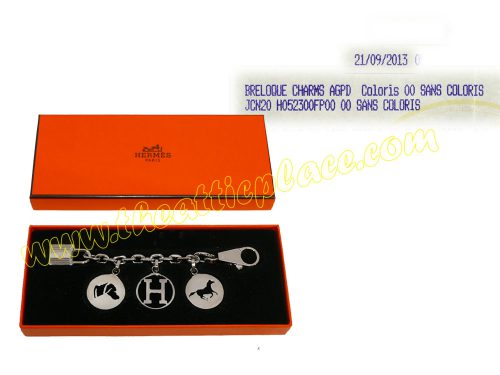 Hermes Olga Breloque Palladium Bag Charm for Birkin -0