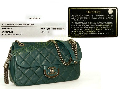 Chanel 18255921 13S A67824Y Green Distressed Easy Flap Bag Ruthenium Hardware-0