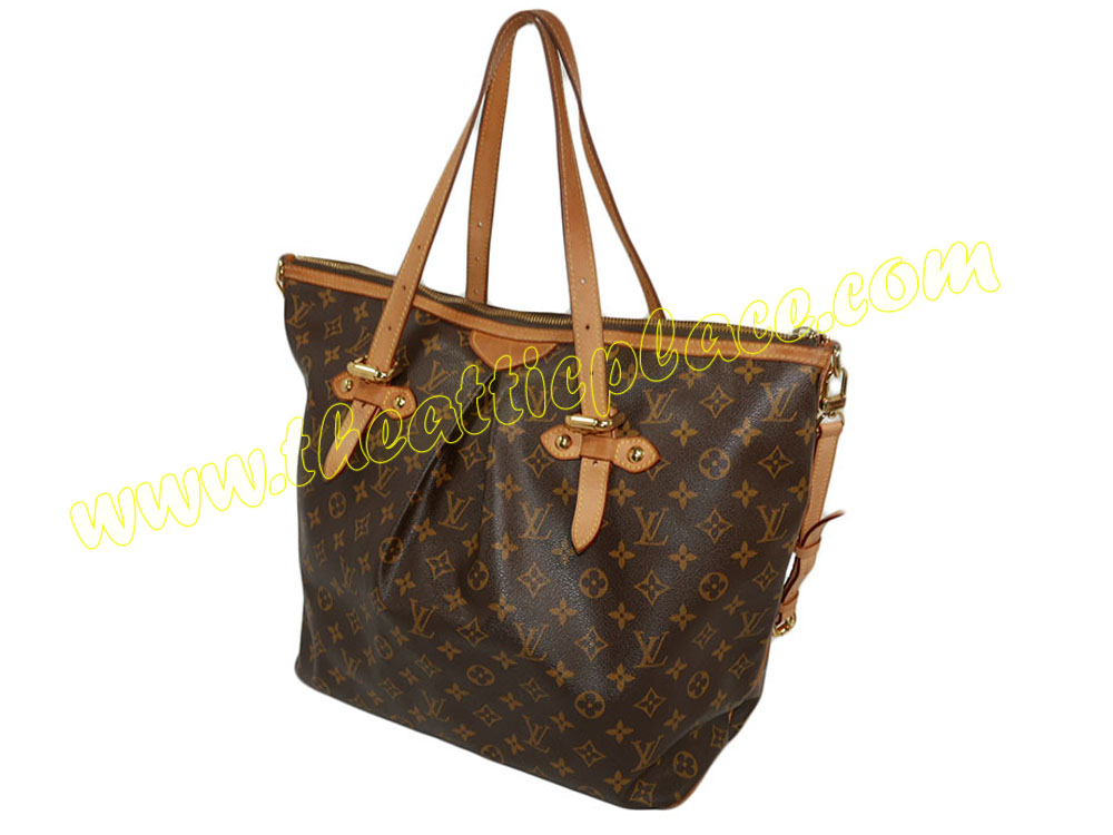 Louis Vuitton M40144 Monogram Palermo GM w Strap-36922 Louis Vuitton M40144 Monogram Palermo GM w Strap-36922