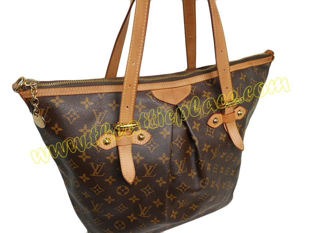Louis Vuitton M40144 Monogram Palermo GM w Strap-36921 Louis Vuitton M40144 Monogram Palermo GM w Strap-36921