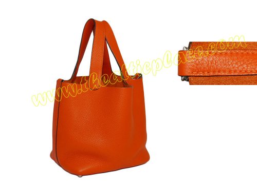Hermes Picotin Pm R Stamp Feu Clemence PHW-0