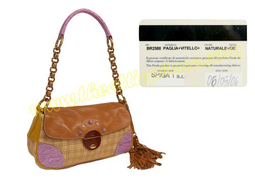 Prada BR2580 Limited Natural +CIC Vitello Accessories Pouch-0