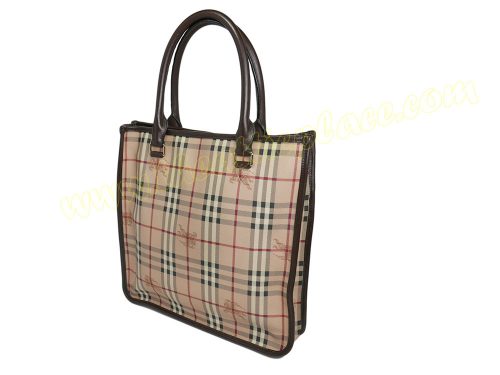 Burberry Signature Horse Canvas Document Tote with Shoulder Strap -38831