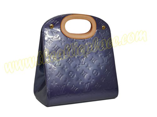Louis Vuitton M91377 Monogram Vernis Indigo Blue Maple Drive Tote Bag-0