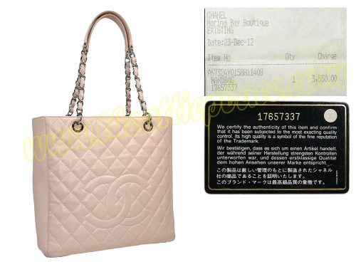 Chanel 17657337 Pink Caviar Petit Shopping Tote XL size Silver Hardware-0