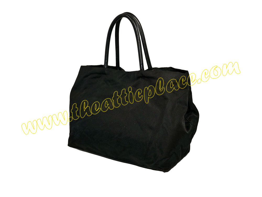 Prada BR4118 Black Nylon Tessuto Pietre Jeweled with Resin Stone Tote/ Shoulder Handbag-39767 Prada BR4118 Black Nylon Tessuto Pietre Jeweled with Resin Stone Tote/ Shoulder Handbag-39767