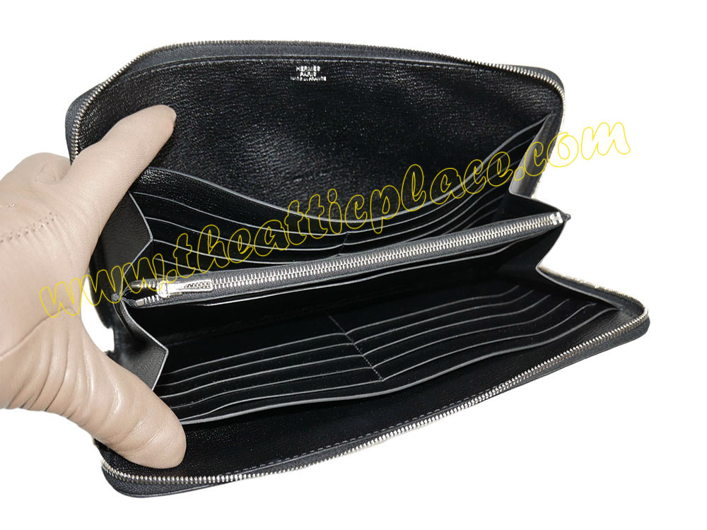 Hermes Black Togo Azap TGM T Stamp Combined Wallet/ Clutch for Unisex-39694 Hermes Black Togo Azap TGM T Stamp Combined Wallet/ Clutch for Unisex-39694