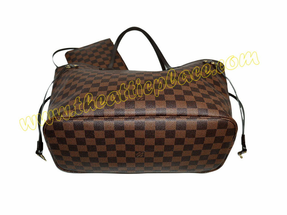 Louis Vutttion N41358 Damier Canvas Neverfull MM (GI2124) with Pouch-39684 Louis Vutttion N41358 Damier Canvas Neverfull MM (GI2124) with Pouch-39684
