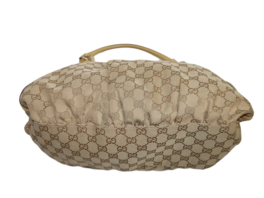 Gucci 139838 Yellow GG Hobo Bag-31392 Gucci 139838 Yellow GG Hobo Bag-31392