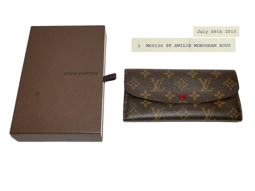 Louis Vuitton M60136 Emilie Monogram Rouge Wallet-0