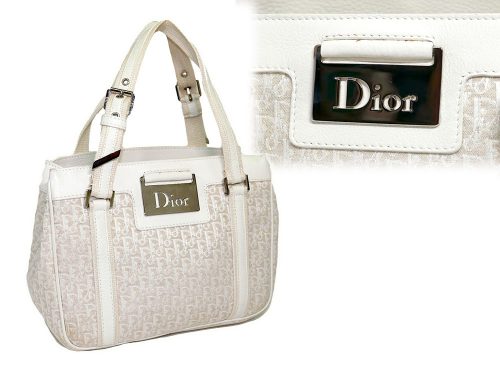 Dior Light Beige Canvas Diorissimo Small Tote-0