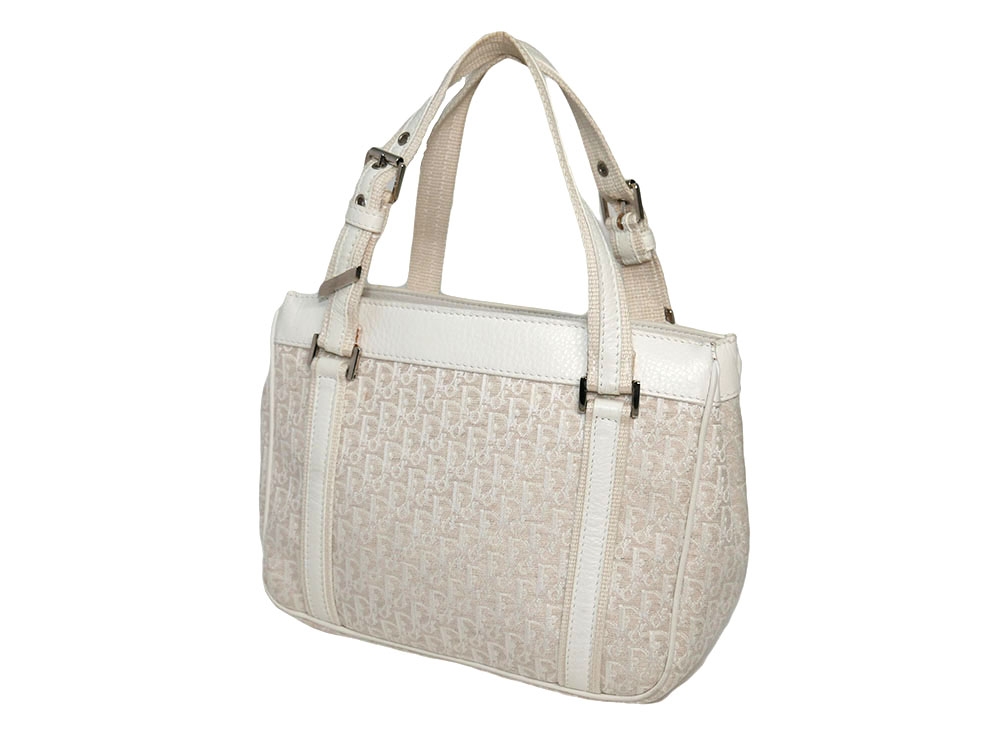 Dior Light Beige Canvas Diorissimo Small Tote-31012 Dior Light Beige Canvas Diorissimo Small Tote-31012