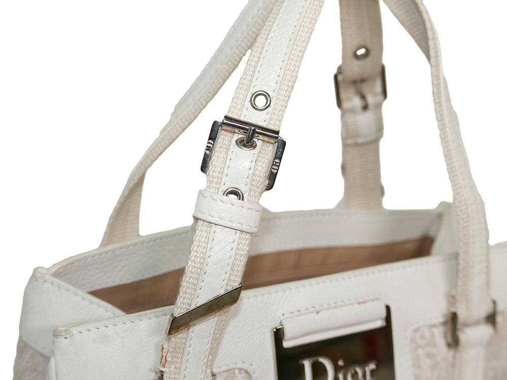 Dior Light Beige Canvas Diorissimo Small Tote-31014 Dior Light Beige Canvas Diorissimo Small Tote-31014