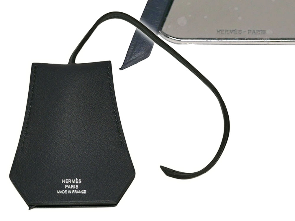 Hermes Clochette Narcisse Black Swift Bell Charm S/S Mirror Clochette Narcisse-31006 Hermes Clochette Narcisse Black Swift Bell Charm S/S Mirror Clochette Narcisse-31006