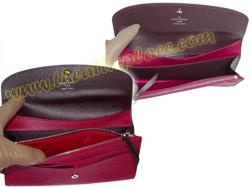 Louis Vuitton M60851 Epi Fuchsia Emilie Wallet-35595