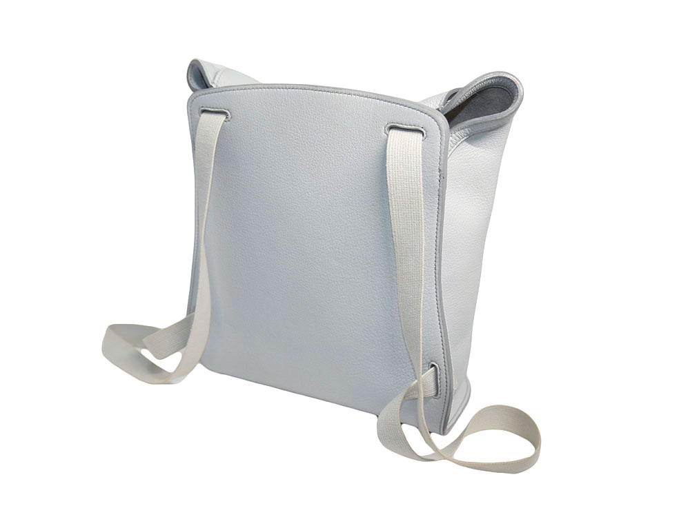 Hermes Sherpa PM Gris Perle Clemence Leather E Stamp Backpack Bag-37767 Hermes Sherpa PM Gris Perle Clemence Leather E Stamp Backpack Bag-37767