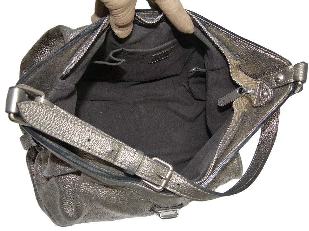 Louis Vuitton M95717 Bronze Mahina Kid Calfskin Mahina Leather 2-Way Bag (MB1208)-30388 Louis Vuitton M95717 Bronze Mahina Kid Calfskin Mahina Leather 2-Way Bag (MB1208)-30388