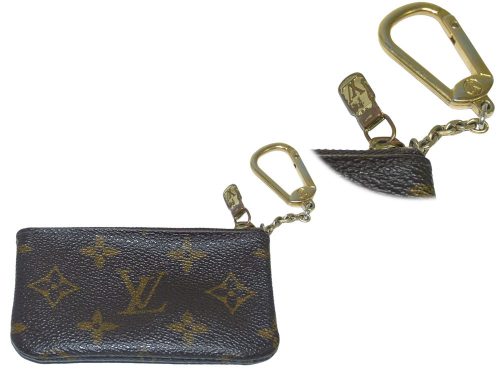 Louis Vuitton M62650 Monogram Canvas Zipper Key & Changes Pouch/ Pochette Cles-0