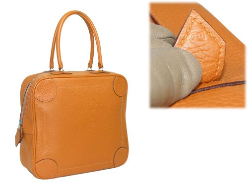 Hermes Omnibus PM Potiron in Togo Leather I Stamp Tote Bag-0