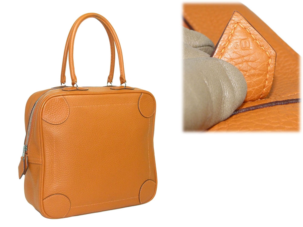 Hermes Omnibus PM Potiron in Togo Leather I Stamp Tote Bag-0 Hermes Omnibus PM Potiron in Togo Leather I Stamp Tote Bag-0